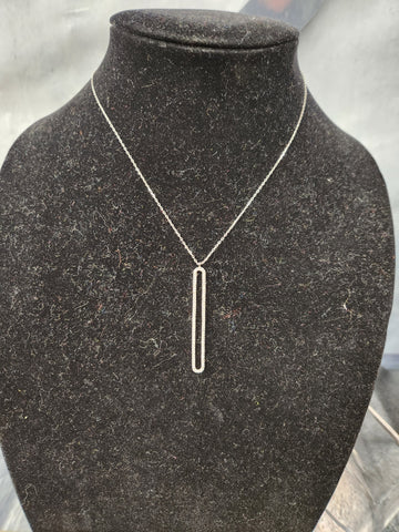 Silver Cubic Zirconia Necklace