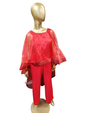 RED JUMPER W/TULLE